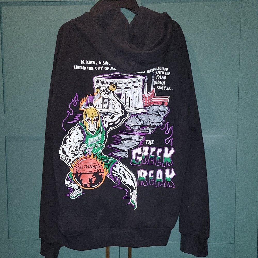 Waren Lotas Milwaukee Bucks Greek Freak Hoodie